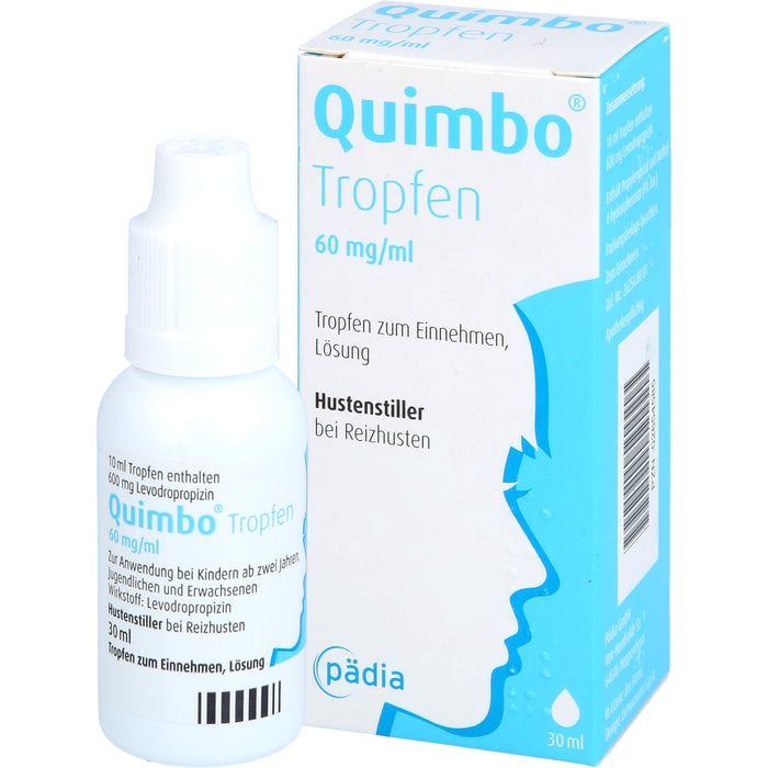 Quimbo Tropfen Hustenstiller bei Reizhusten, 30 ml Solution