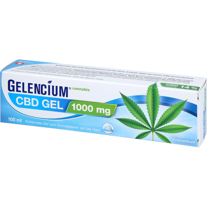 GELENCIUM Cannabis CBD Gel kühlend, 100 ml Gel