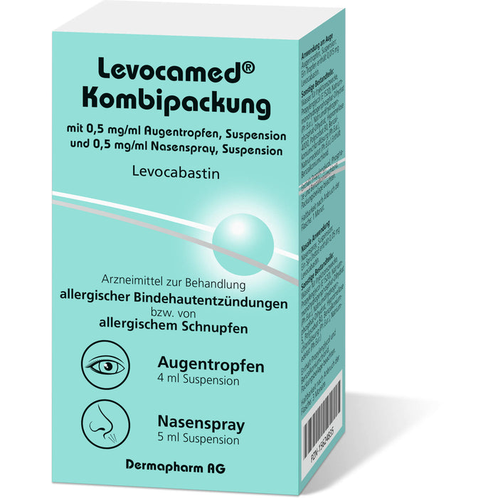 Levocamed® Kombipackung 0,5 mg/ml Augentropfen, Suspension 0,5 mg/ml Nasenspray, Suspension, 1 St KPG