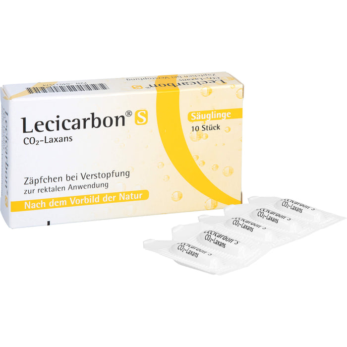 Lecicarbon  S CO2-Laxans (Säuglingszäpfchen), 10 pc Suppositoires