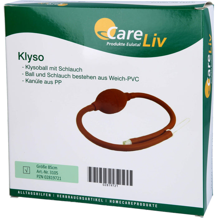 Klyso Komplett 85 cm Schlauch und Kanüle, 1 pcs. Hose