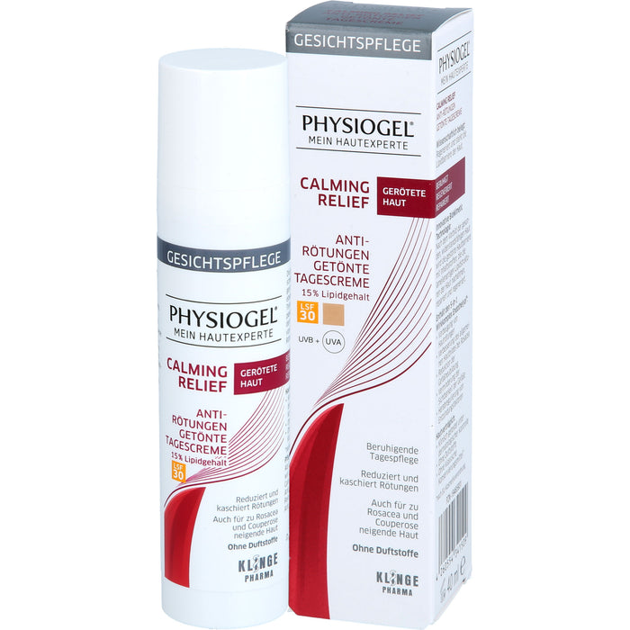 PHYSIOGEL Calming Relief Anti-Rötungen getönte Tagescreme LSF30, 40 ml Crème