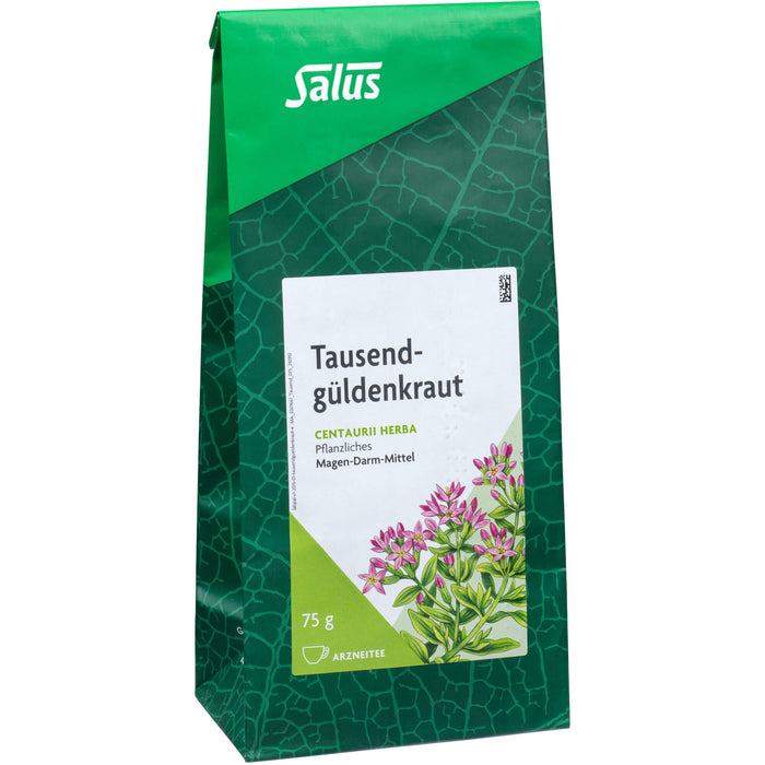 Salus Tausendgüldenkraut Arzneitee bei Appetitlosigkeit und Verdauungsbeschwerden, 75 g Thé