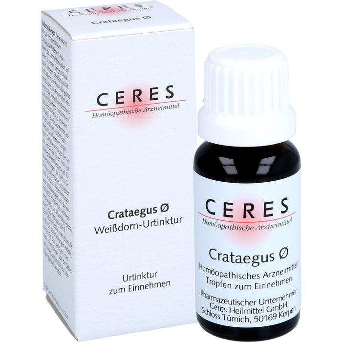 CERES Crataegus ø Urtinktur, 20 ml Solution