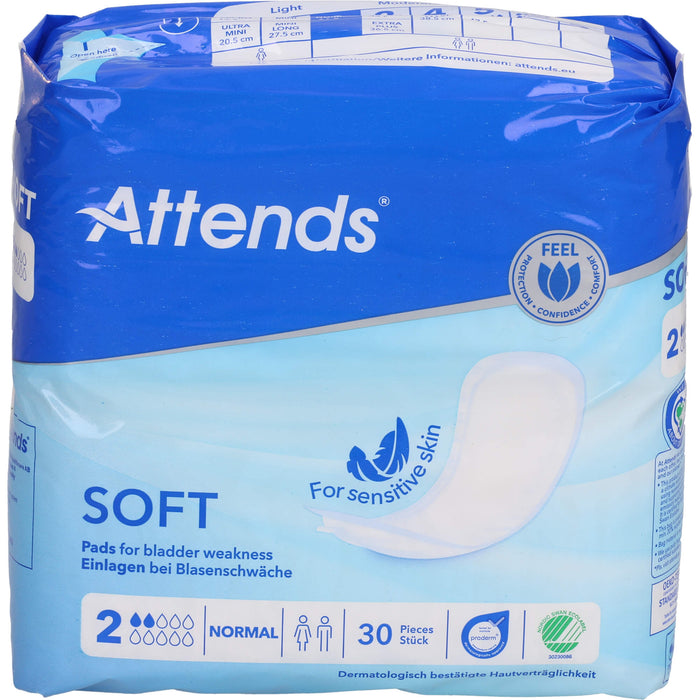 Attends Soft 2 Normal Einlagen bei Blasenschwäche, 30 St. Einlagen