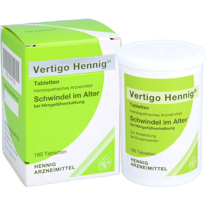 Vertigo Hennig Tabletten, 180 pc Tablettes