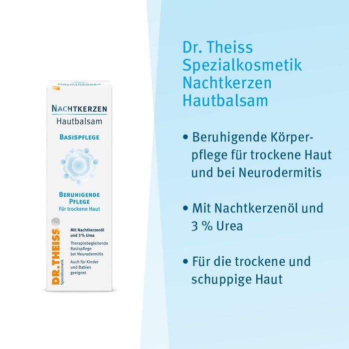 Dr. Theiss Nachtkerzen Hautbalsam beruhigende Pflege für trockene Haut, 100 ml Creme