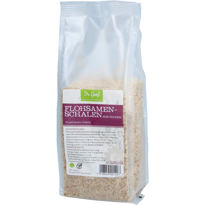 Dr. Groß Flohsamenschalen aus Indien, 250 g Schalen