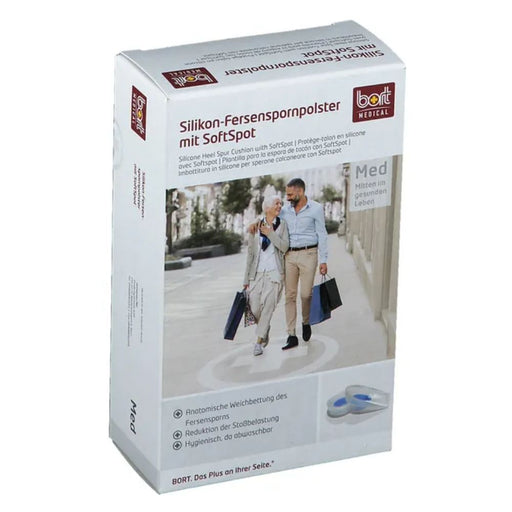 Bort Silikon-Fersenspornpolster mit Softspot Gr.S, 2 St. Zubehör