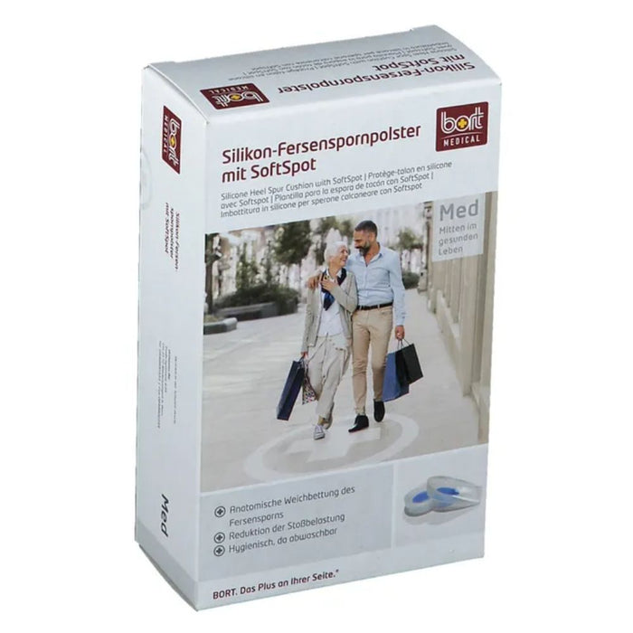 Bort Silikon-Fersenspornpolster mit Softspot Gr.S, 2 St. Zubehör
