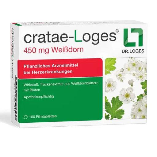 Cratae-Loges 450 mg Weißdorn Filmtabletten bei Herzerkrankungen, 100 St. Tabletten
