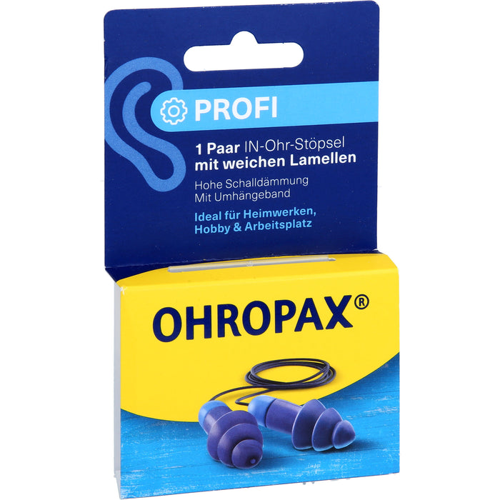 OHROPAX Profi Lamellenstöpsel In-Ohr, 2 pcs. Earplugs
