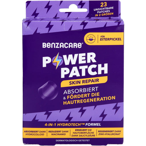 BENZACARE Power Patches - Skin Repair absorbiert den Eiterpickel und fördert die Hautregeneration, 23 St. Pflaster