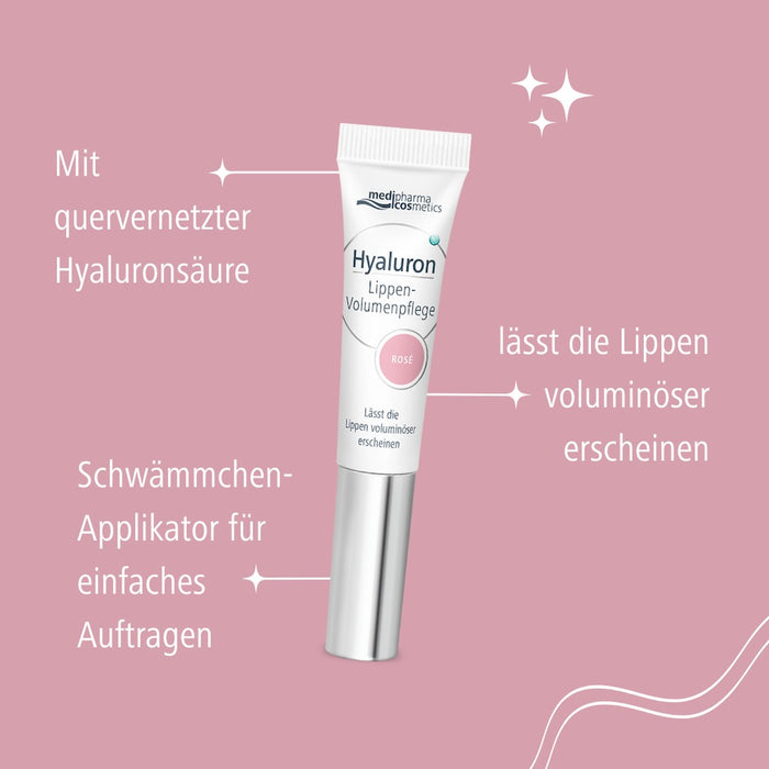 Medipharma Cosmetics Hyaluron Lippen-Volumenpflege rosé, 7 ml Crème