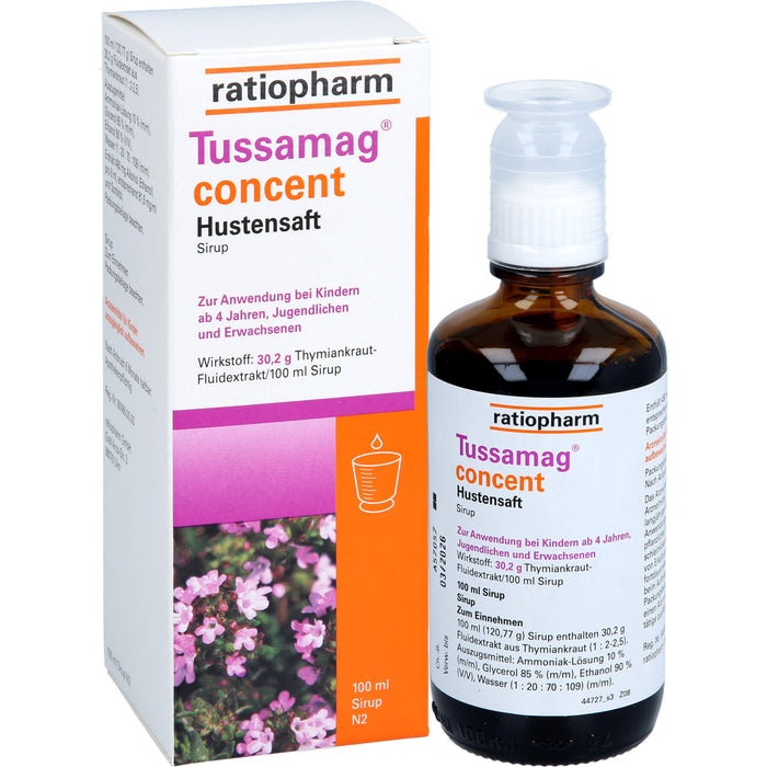 Tussamag concent Hustensaft mit Thymiankraut, 100 ml Solution