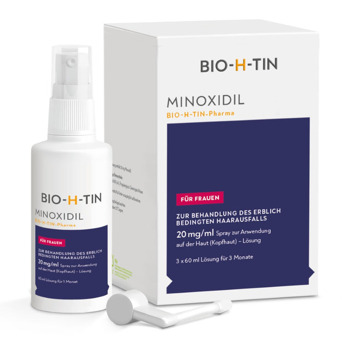 Minoxidil BIO-H-TIN Pharma 20 mg/ml für Frauen, 180 ml Lösung