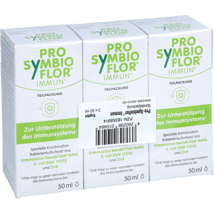 PRO-SYMBIOFLOR Immun mit Bakterienkulturen & Zink zur Unterstützung des Immunsystems, 150 ml Solution