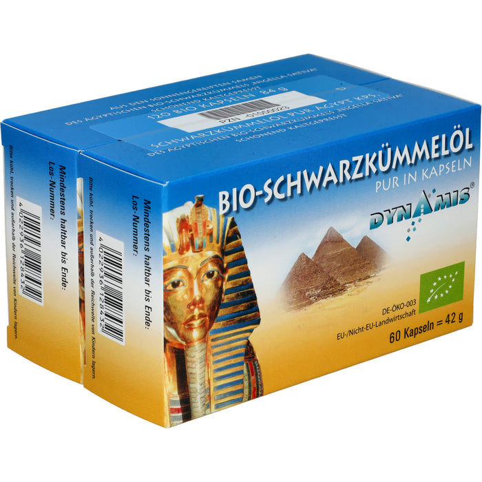 Dynamis ägyptisches Schwarzkümmelöl Bio Kapseln, 120 pc Capsules