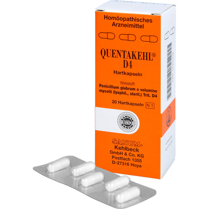 SANUM-KEHLBECK Quentakehl D4 Hartkapseln, 20 pc Capsules
