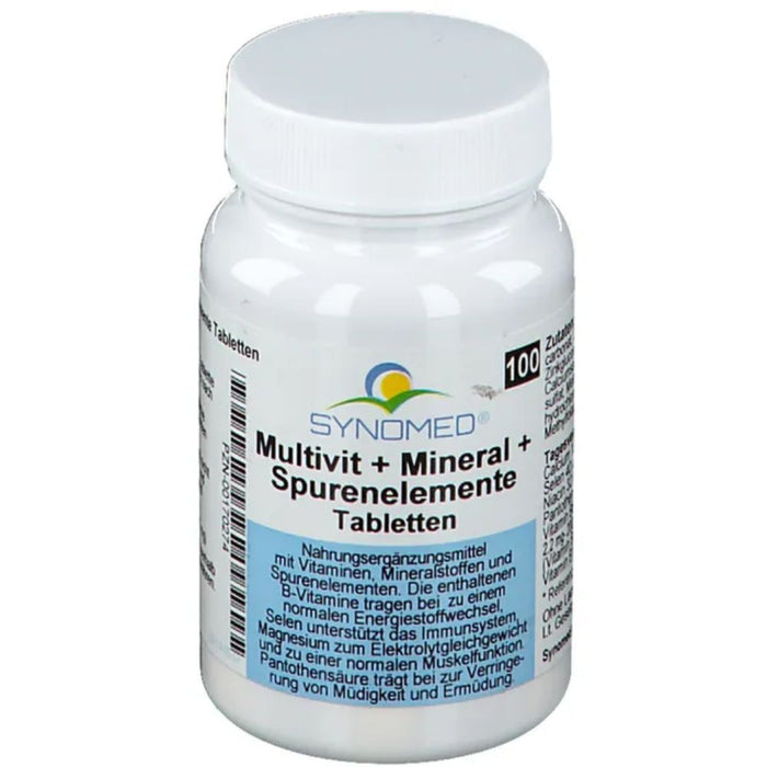 SYNOMED Multivit + Mineral + Spurenelemente Tabletten, 100 St. Tabletten