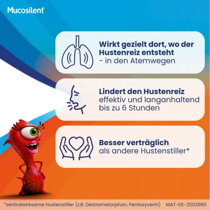 Mucosilent Saft gegen Reizhusten, 100 ml Lösung