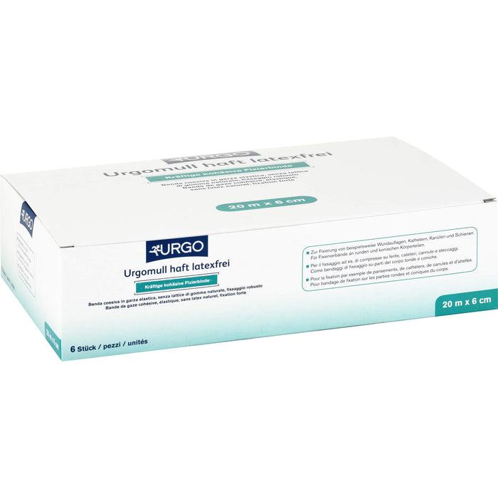 Urgomull haft latexfrei 20 m x 6 cm, 6 pc Bandage