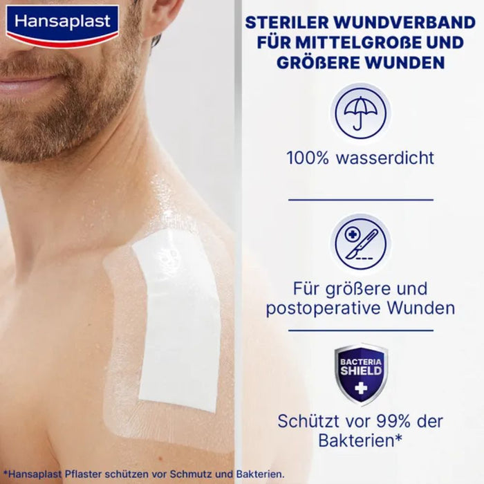 Hansaplast Aqua Protect 4XL Wundpflaster 10 x 20 cm, 5 pcs. Patch