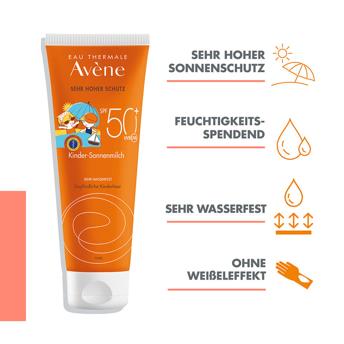 Avène Kinder-Sonnenmilch SPF 50+, 250 ml Cream