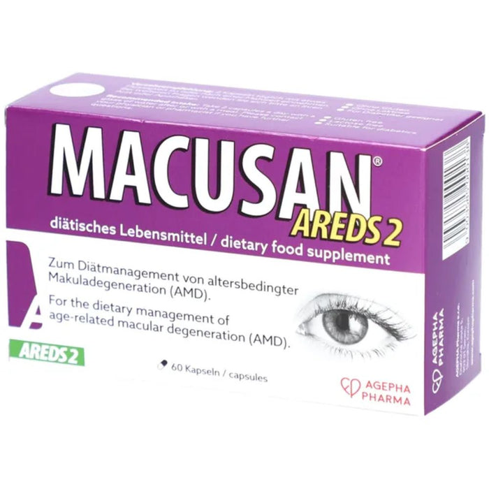 Macusan Areds2 Kapseln zum Erhalt normaler Sehkraft, 60 St. Kapseln