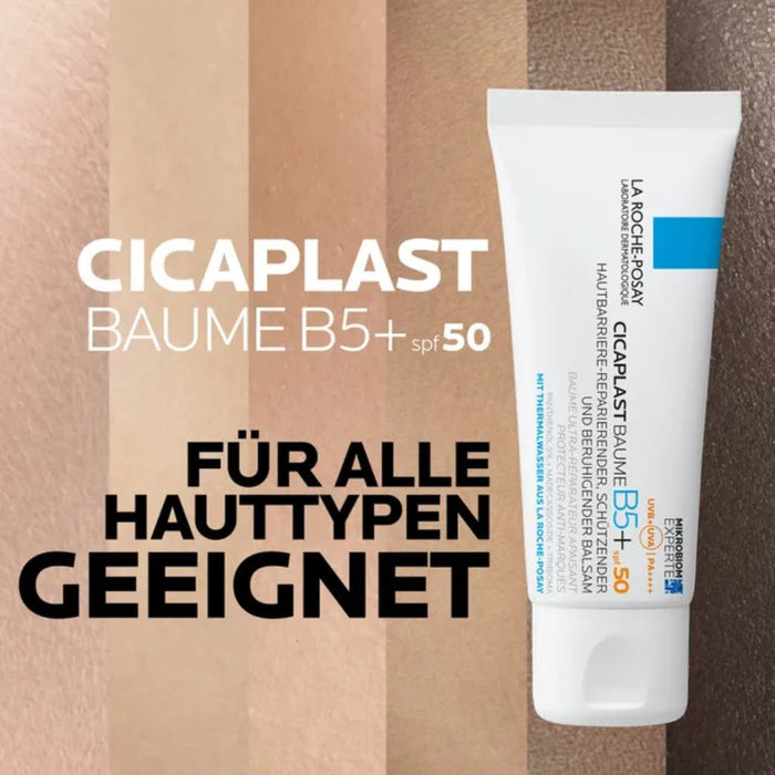 La Roche-Posay Cicaplast Baume B5+ LSF 50 hautberuhigender und regenerierender Balsam, 40 ml Balsam