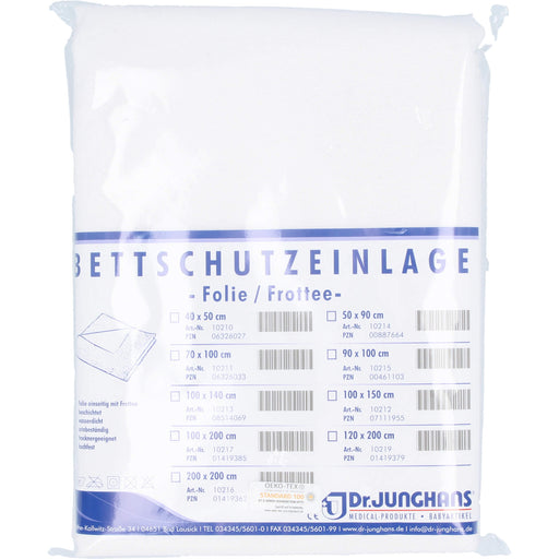 Bettschutzeinlage 200x200cm Folie/Frottee, 1 St 