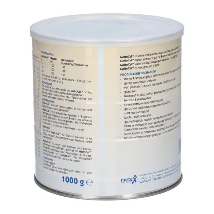 MaltoCal 19 Pulver zur Energieanreicherung mit Kohlenhydraten, 1000 g Poudre