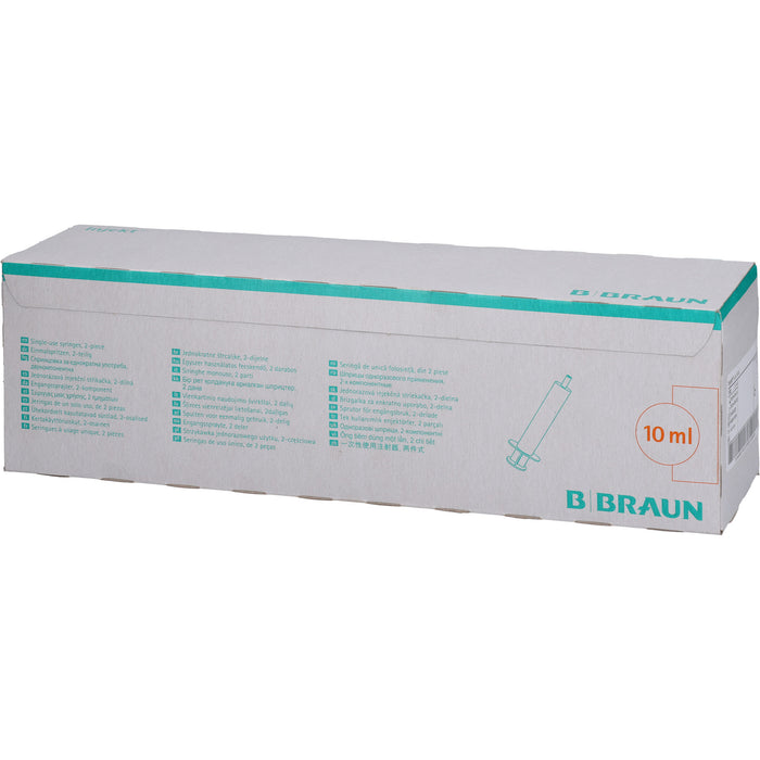 B. Braun Injekt Luer Solo 10 ml zweiteilige Einmalspritze mit Luer-Ansatz, 100 pc Paquet