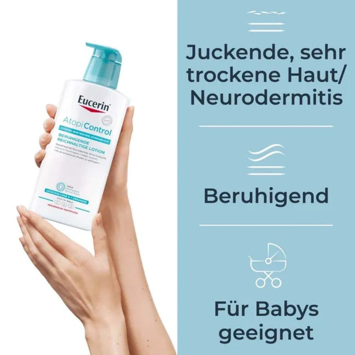 Eucerin Atopi Control Lotion Hautpflege bei Neurodermitis, 400 ml Lotion
