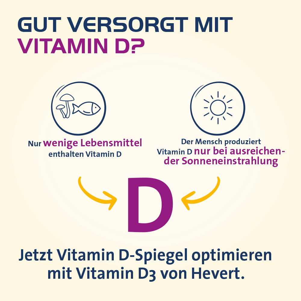 Vitamin D3 Hevert 2000 IE Tabletten, 60 St. Tabletten