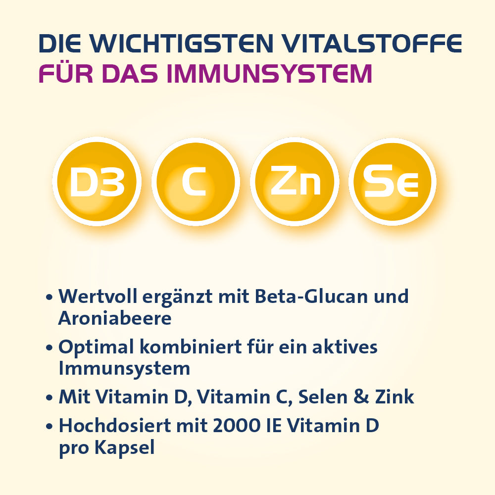 Vitamin D3 Hevert 2000 I.E. Immun Aktiv, 30 St. Kapseln