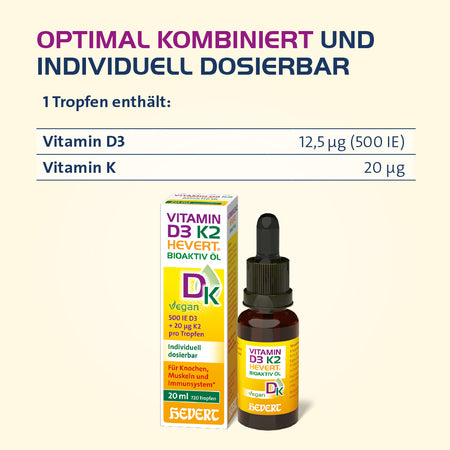 Vitamin D3 Hevert Bioaktiv Öl, 20 ml Tropfen