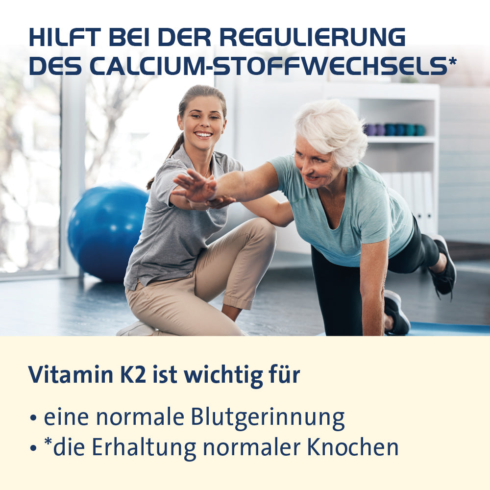 Vitamin K2 Hevert 100 µg für normale Knochen und Blutgerinnung, 60 St. Kapseln