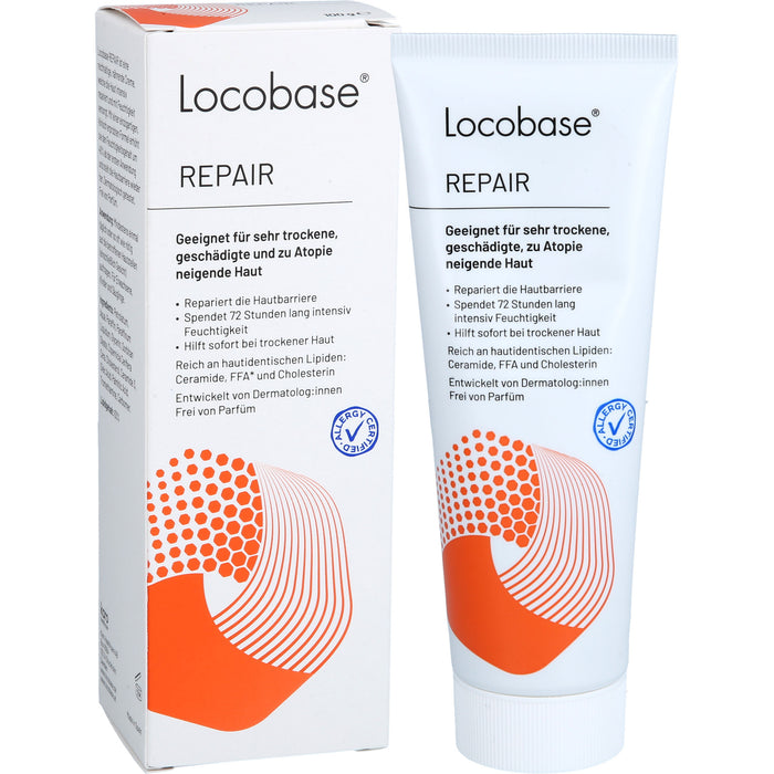 Locobase Repair Creme für sehr trockene, geschädigte, zu Atopie neigende Haut, 100 g Creme