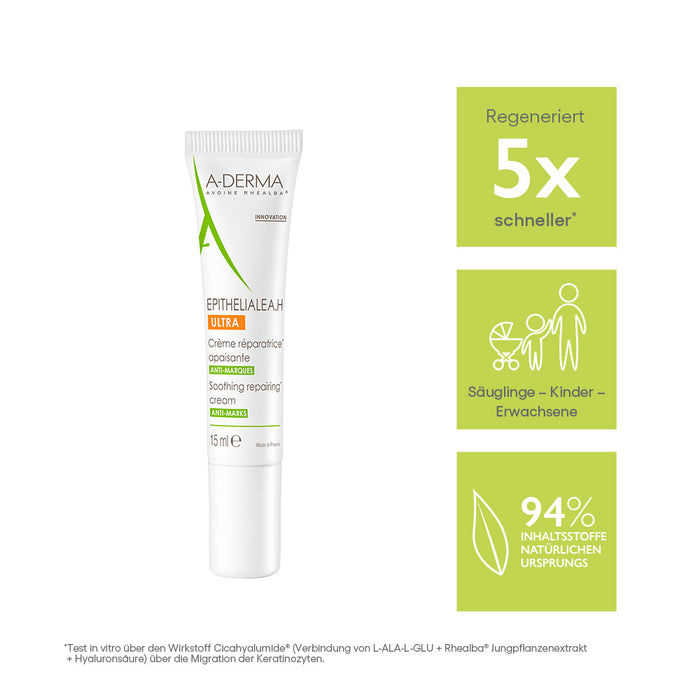A-DERMA EPITHEALIALE A.H. ULTRA Creme, 15 ml Cream