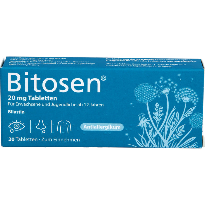 Bitosen 20 mg Tabletten bei Allergien, 20 St. Tabletten