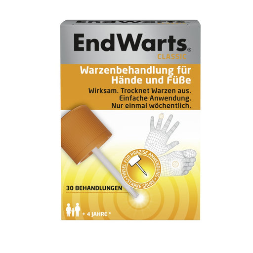 EndWarts classic Warzenbehandlung für Hände und Füße Lösung, 3 ml Lösung