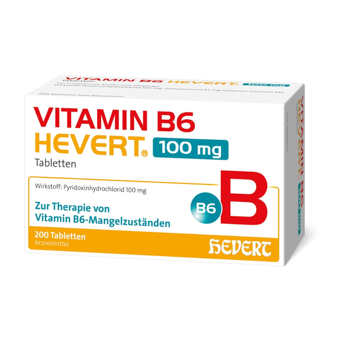 Hevert Vitamin B6 100 mg Tabletten, 200 St. Tabletten