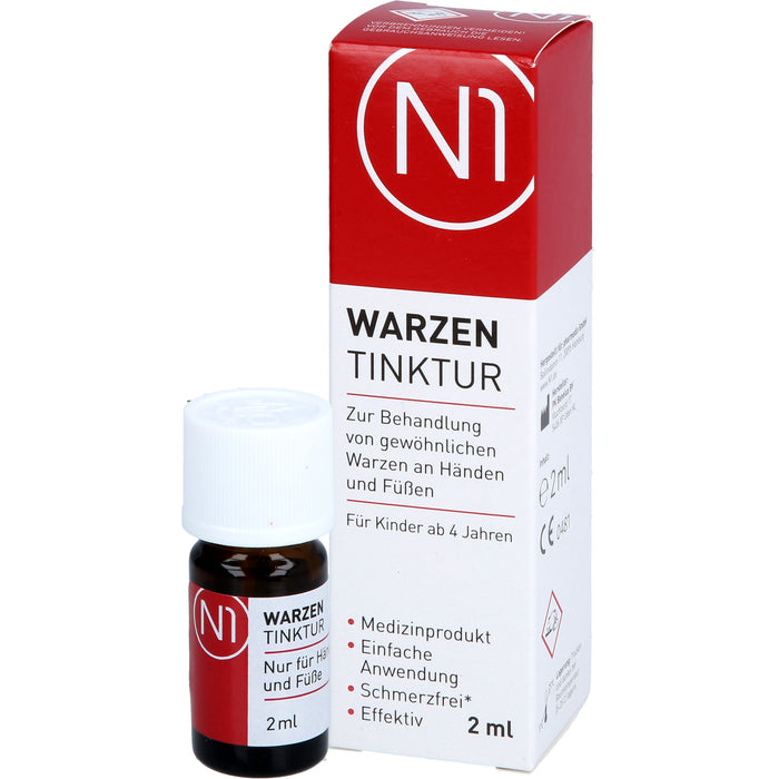 N1 Warzen Tinktur für Hände und Füße für Kinder ab 4 Jahren, 2 ml Solution