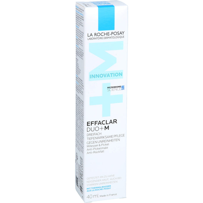 La Roche-Posay Effaclar Duo+M dreifach tiefenwirksame Pflege gegen Unreinheiten, 40 ml Cream