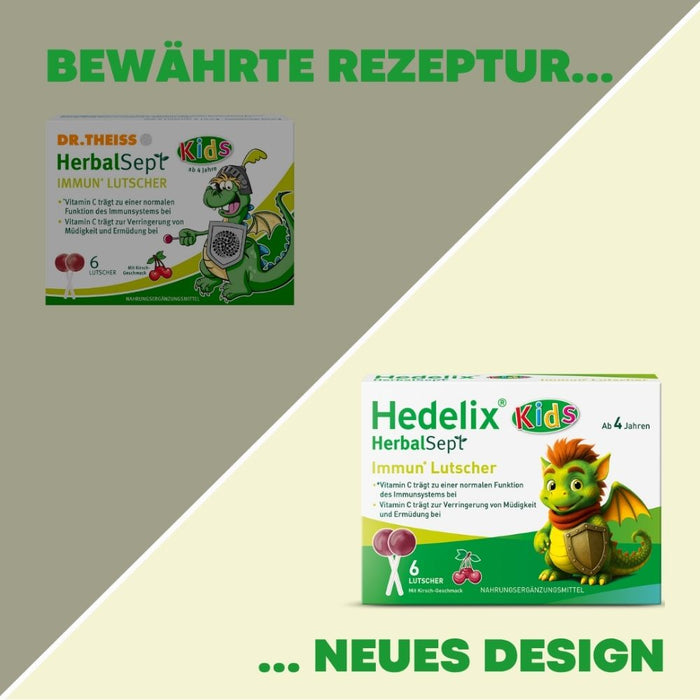 Hedelix HerbalSept Immun Lutscher Kids, 6 St. Lutscher