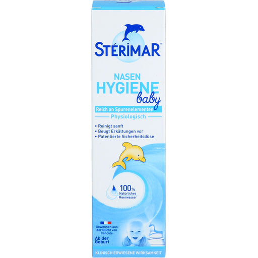 STERIMAR Nasenhygiene Baby 2 in 1 Nasenspray und Spülung zum Befeuchten der Nasenschleimhaut, 100 ml Lösung