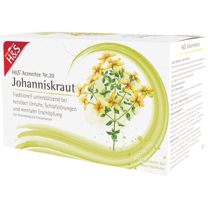 H&S Johanniskraut Arzneitee Nr. 20, 20 pcs. Filter bag