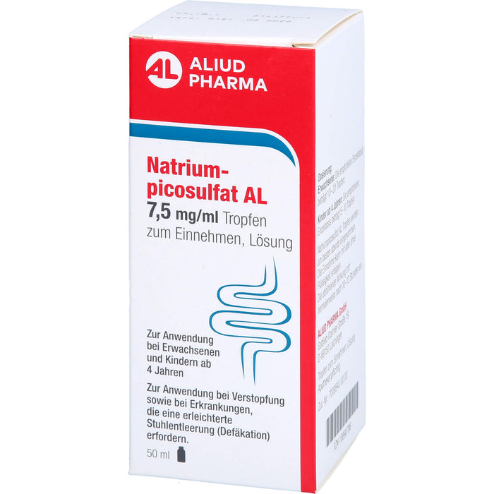 Natriumpicosulfat AL 7,5 mg / ml bei Verstopfung, 50 ml Solution