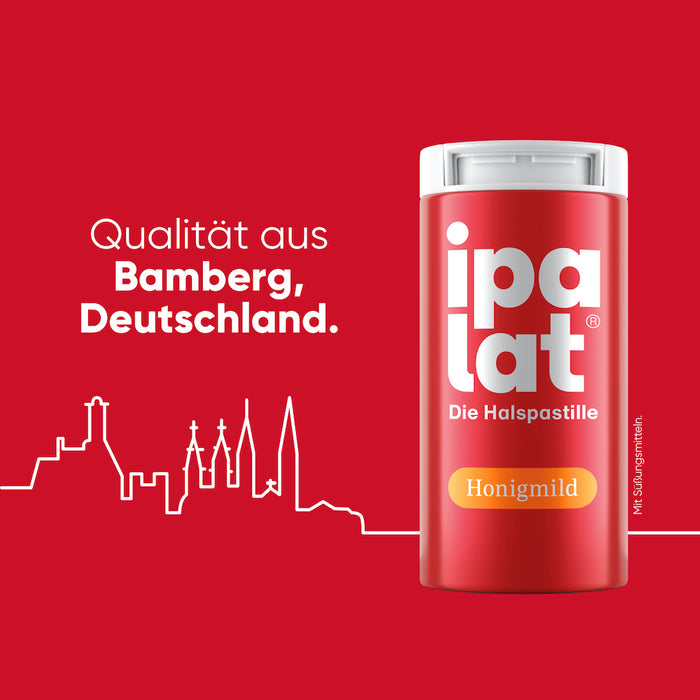 ipalat Die Halspastille Honigmild, 40 St. Pastillen